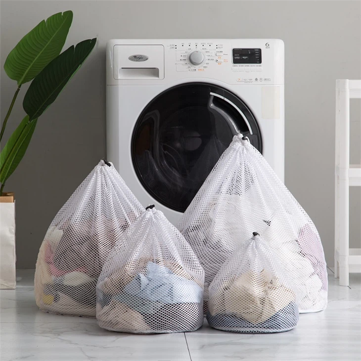 White Non-woven Laundry Bag